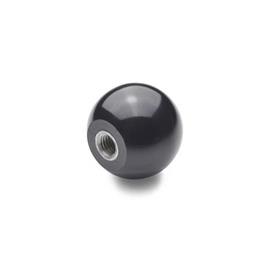 DIN 319 Ball Knobs Plastic Material: KU - Plastic<br />Type: E - With tapped bushing