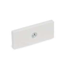 GN 57.5 Aimants de retenue, Néodyme-fer-bore, avec filetage interne et gaine en caoutchouc Type: A - avec 1 filetage femelle<br />Couleur: WS - Blanc