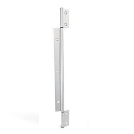 GN 2295 Hinges, for Aluminum Profiles / Panel Elements, Three-Part, Vertically Elongated Outer Wings Type: A - Exterior hinge wings<br />Coding: C - With countersunk holes<br />l<sub>2</sub>: 565
