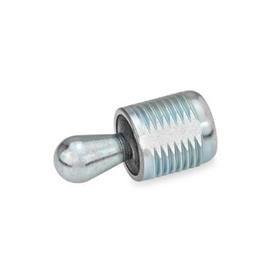 GN 713 Side Thrust Pins, Steel, with Thread Type: SB - Thrust pin steel, with seal