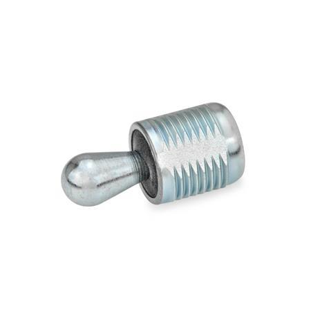 GN 713 Side Thrust Pins with Thread Type: SB - Thrust pin steel, with seal