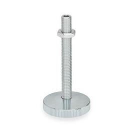 GN 339 Leveling Feet, Steel Material: ST - Steel<br />Type: KR - With plastic cap, non-gliding