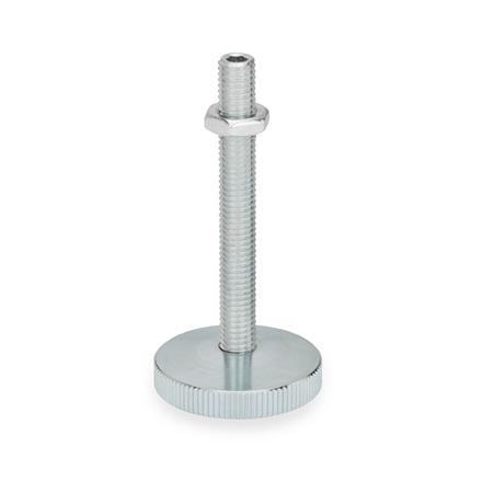 GN 339 Leveling Feet, Steel Material: ST - Steel
Type: KR - With plastic cap, non-gliding