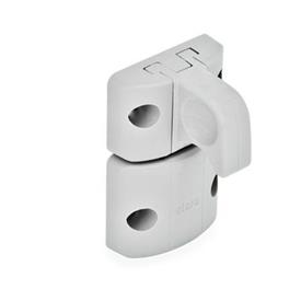 GN 449 Spring-Bolt Door Latches Type: B - Snap lock, with interlock, with finger handle<br />Color: LG - Gray, matte finish