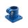 GN 163.9 Base Plate Connector Clamps, Plastic Color: VDB - blue, RAL 5005, matte finish