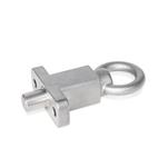 Indexing Plungers, Stainless Steel, with Flange for Surface Mounting, without Rest Position