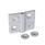 GN 127 Charnières, zinc moulé sous pression, réglable Type: B - réglable verticalement
Finition: SR - Argenté, RAL 9006, finition texturée
