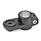 GN 274 Swivel Clamp Connectors, Aluminum Type: AV - With external serration
Finish: SW - Black, RAL 9005, textured finish