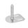 GN 43 Leveling Feet, Stainless Steel, with Fixing Lug, Rectangular Shape Form: G0 - Without rubber pad, with 2 slotted holes
Version (Screw): V - Without nut, external hex at the top and wrench flat at the bottom