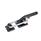 GN 852.3 Latch Type Toggle Clamps, Steel, with Safety Hook, Heavy Duty Type Type: T6 - With mounting holes, with square U-bolt, with catch