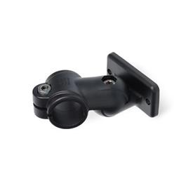 GN 282.10 Swivel Clamp Connector Joints, Plastic Color: SW - Black, RAL 9005, matte finish<br />x<sub>1</sub>: 40