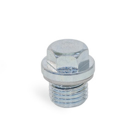 DIN 910 Threaded Plugs, Steel / Stainless Steel, with Collar and External Hex Material: ST - Steel<br />Type: AN - With sealing ring in stainless steel