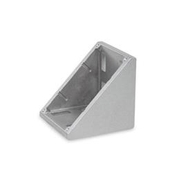 GN 30i Soportes angulares, zamac, para perfiles de aluminio (sistema modular i) Tipo: A - Sin accesorio<br />Tamaño: 80x80