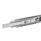 GN 1440 Telescopic Slides, Steel, with Full Extension, Load Capacity up to 3250 N Type: B - With rubber stop