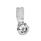 GN 115 Chiusure, lega di zinco pressofusa, funzionamento con chiave a tubo, collare corpo di contenimento cromato Tipo: DK - con triangolo