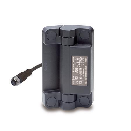 GN 239.6 Sicherheits-Schaltscharniere mit Stecker, Kunststoff Form: CSK - Anschlussstecker hinten (mit 0,2 m Kabel)