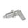 GN 721.5 Cam Action Indexing Plungers, Stainless Steel, without Locking Function, with 180° Limit Stop Type: LAK - Left-hand lock, with lock nut