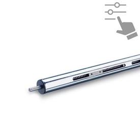 GN 2920 Linear Actuators, Steel / Stainless Steel, with Two Opposing Connectors, Configurable 