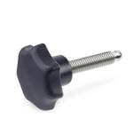 Boutons étoile avec bille