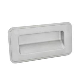 GN 7332 Stainless Steel Gripping Trays, Screw-In Type Type: C - Mounting from the back<br />Identification no.: 1 - Without seal<br />Finish: GS - Matte shot-blasted