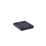 Grundplatten, Stahl, Zubehör für Kniehebelmodule GN 810.12 / GN 810.13