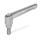 GN 300.1 Manettes indexables, zinc moulé sous pression, insert en Inox, avec goujon fileté Couleur: RH - sans revêtement
