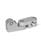 GN 287 Swivel Clamp Connector Joints, Aluminum Finish: BL - Plain finish, matte shot-blasted