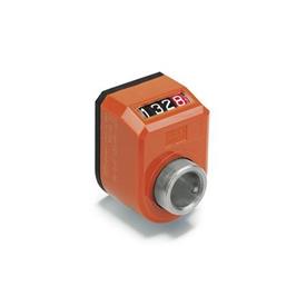 GN 954.2 Position Indicators, Hollow Shaft Stainless Steel, 4 Digits, Digital Indication, Mechanical Counter 