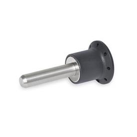 GN 124.1 Locking Pins, Stainless Steel, with Axial Lock (Magnetic) 