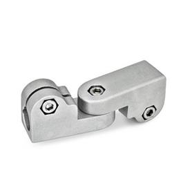 GN 285 Swivel Clamp Connector Joints, Aluminum Finish: BL - Plain finish, Blasted, matt