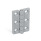 GN 237 Charnières, zinc moulé sous pression, allongées dans le sens verticalement Material: ZD - Zinc moulé sous pression
Type: A - 2x3 alésages pour vis à tête fraisée
Finition: SR - argenté, RAL 9006, finition texturée