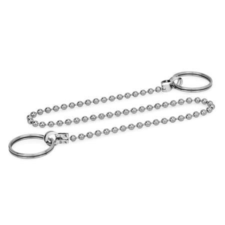 GN 111 Ball Chains, Brass, with Two Key Rings 