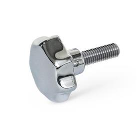 GN 6336.5 Boutons étoile, inox AISI 316 