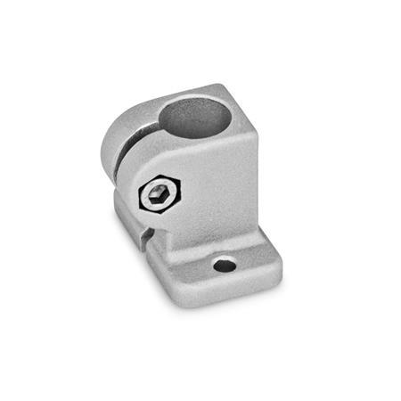 Base Plate Connector Clamps GN 162.3: Aluminum, with 2 Mounting Holes