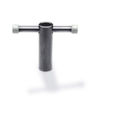 Knebelmuttern DIN 6307: Stahl, mit losem Knebel