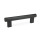 GN 666 Tubular Handles, Tube Aluminum / Stainless Steel Material / Finish: SW - Black, RAL 9005, textured finish