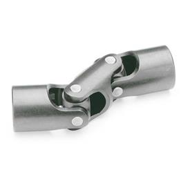 GN 9080 Universal Joints, Steel, for Ordinary Applications Type: DG - Double, friction bearing