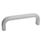 GN 565.1 Poignées étriers, aluminium Finition: SR - Argenté, RAL 9006, finition texturée
