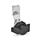 GN 115 Latches, Zinc Die Casting, with Operating Elements, Housing Collar Black Type: SK - With wing knob