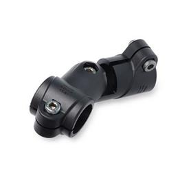 GN 288.9 Swivel Clamp Connector Joints, Plastic Color: SW - Black, RAL 9005, matte finish