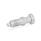 GN 617 Pistoncini di posizionamento a molla, acciaio INOX, senza posizione di arresto Materiale: NI - Acciaio INOX
Tipo: AN - Senza controdado, con manopola in acciaio INOX