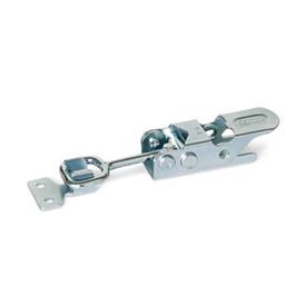 GN 761 Toggle Latches, Steel / Stainless Steel, without Lock Mechanism Type: G - Latch bolt with loop, with catch<br />Material: ST - Steel