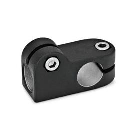 GN 191 T-Angle Connector Clamps, Aluminum Finish: SW - Black, RAL 9005, textured finish
