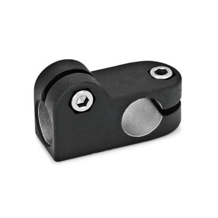 GN 191 T-Angle Connector Clamps, Aluminum Finish: SW - Black, RAL 9005, textured finish