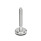 GN 31 Piedini di livellamento, acciaio INOX, con disco antiscivolo Tipo (base): C3 - Finitura lucida, gomma vulcanizzata, nero
Versione (vite): V - Senza dado, esagono esterno in alto e sede per chiave in basso