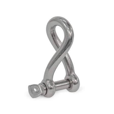 Manilles GN 585.2: Inox, torsadée, version commerciale (sans levage)