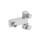 GN 129.2 Cerniere, acciaio INOX, in tre parti Materiale: NI - Acciaio INOX