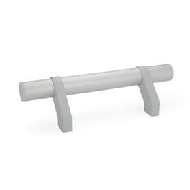 GN 333.2 Maniglie tubolari con supporti mobili per maniglie Finitura: ELG - Anodizzato, colore naturale