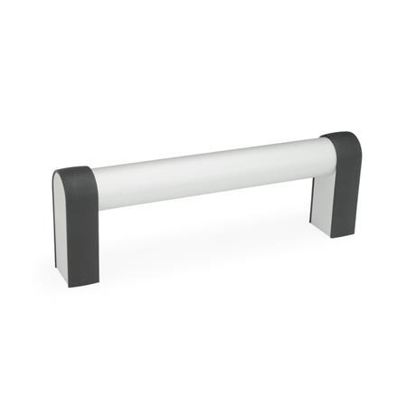 GN 669 Tubular Handles, Aluminum Type: A - Mounting from the back (threaded blind bore)
Finish: EL - Anodized, natural color