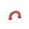 GN 224.3 Fingergriffe, Kunststoff Farbe: RT - rot, RAL 3000, matt